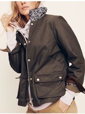 J. Crew Barn Jacket with Liberty Floral Print Size Small
